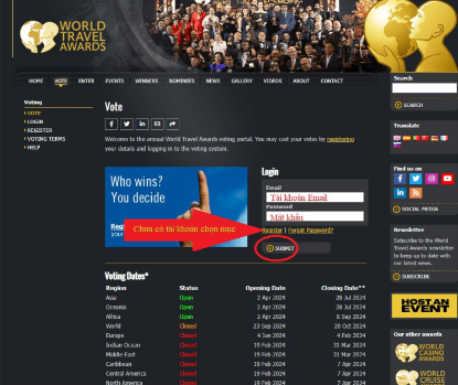 Bình chọn cho Hà Giang tại Giải thưởng Du lịch Thế giới World Travel Awards 2025