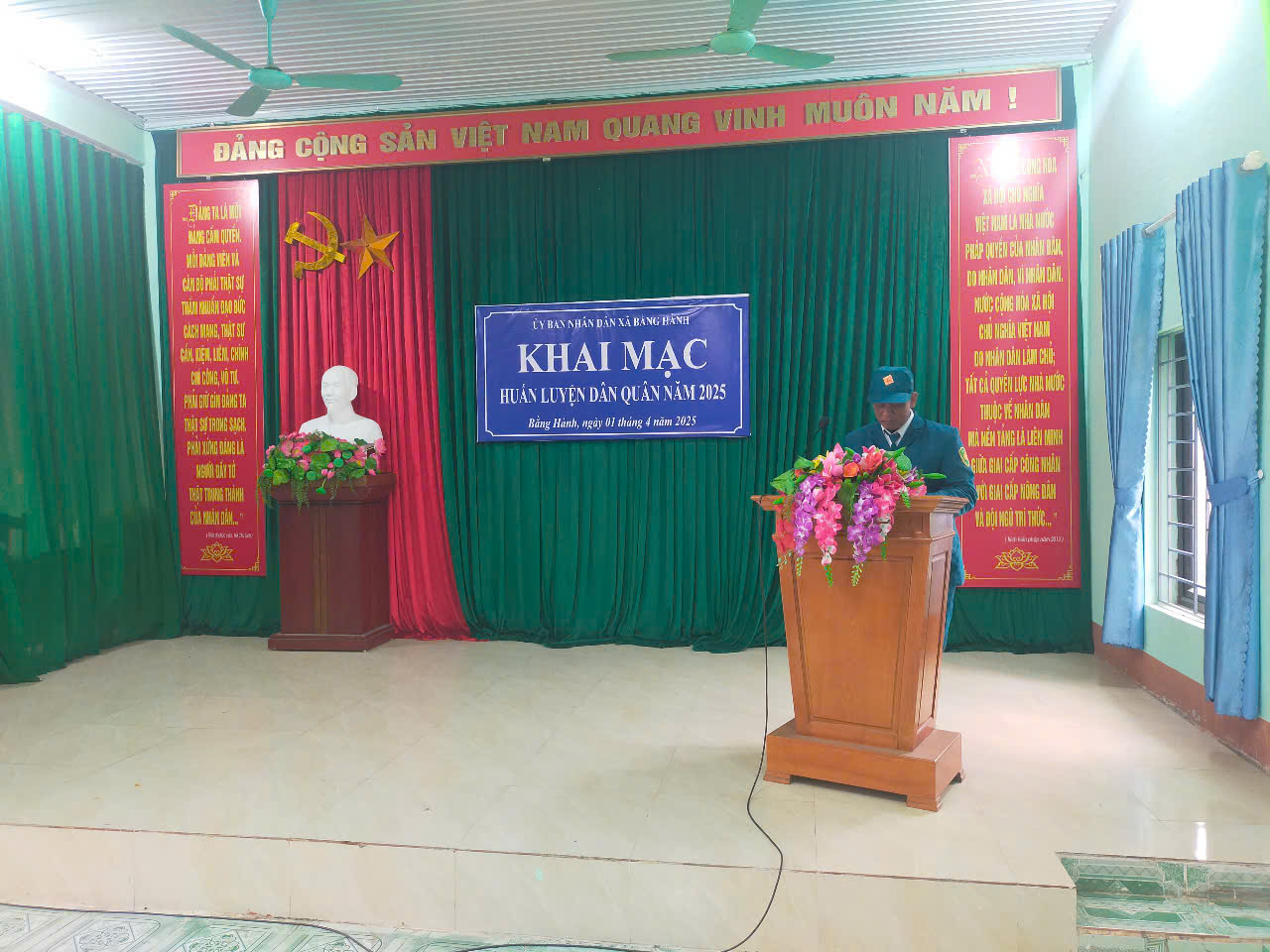 Xã Bằng Hành tổ chức thành công huấn luyện Dân quân năm 2025
