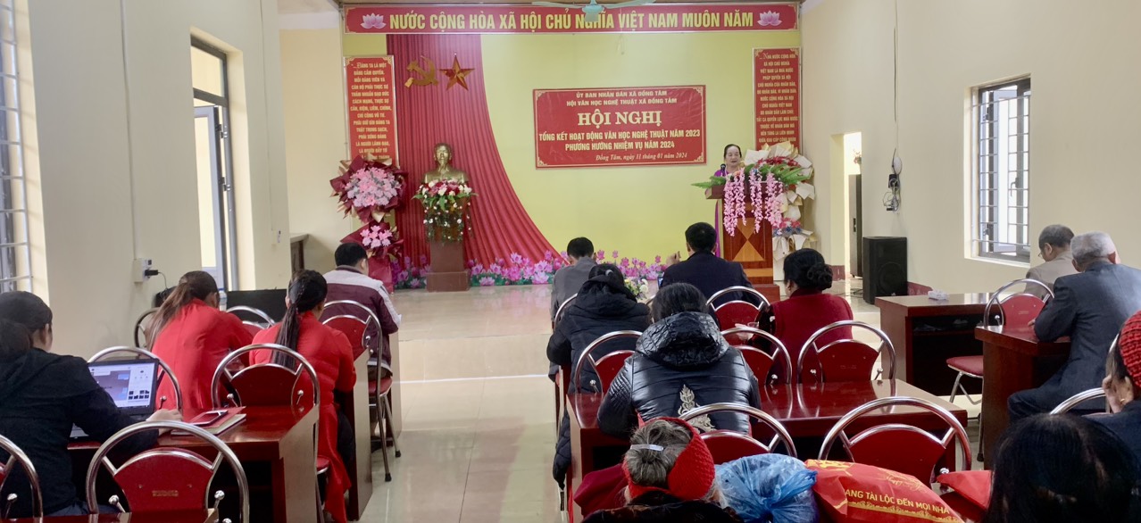 ỦY BAN NHÂN DÂN XÃ ĐỒNG TÂM, HỘI VĂN HỌC NGHỆ THUẬT XÃ