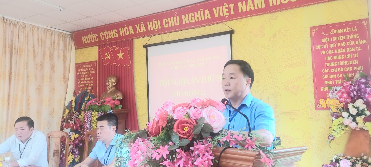 Hội nghị Ban chấp hành Đảng bộ xã lần thứ 38 khóa XIX, nhiệm kỳ 2020 - 2025 (Mở rộng)