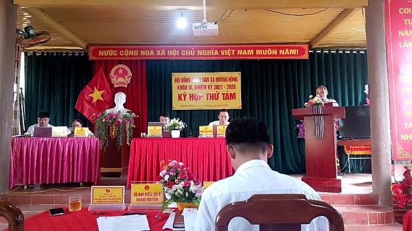 HĐND xã Đường Hồng tổ chức kỳ họp thứ 8, nhiệm kỳ 2021 – 2026