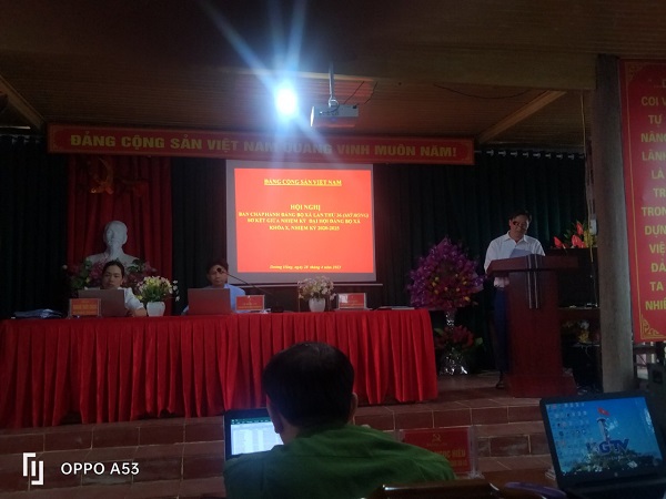 Đảng bộ xã Đường Hồng, huyện Bắc Mê tổ chức hội nghị sơ kết giữa nhiệm kỳ