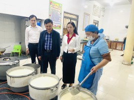 HĐND thành phố giám sát tại trường mầm non Hoa Hồng