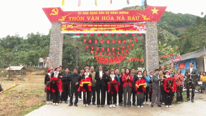 Xã Ngọc Đường khánh thành công trình chào mừng Đại hội Đảng các cấp