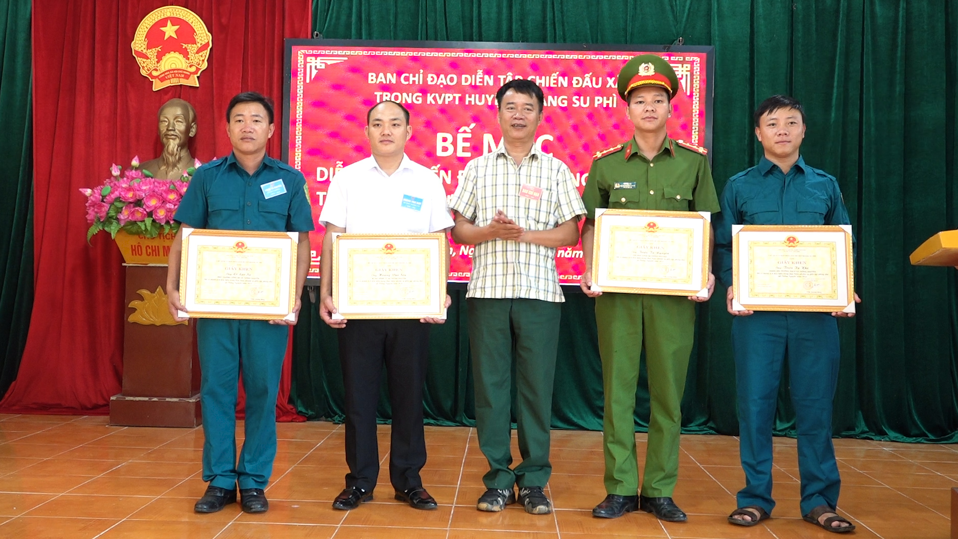 Xã Thông Nguyên tổ chức thành công diễn tập chiến đấu trong khu vực phòng thủ năm 2024