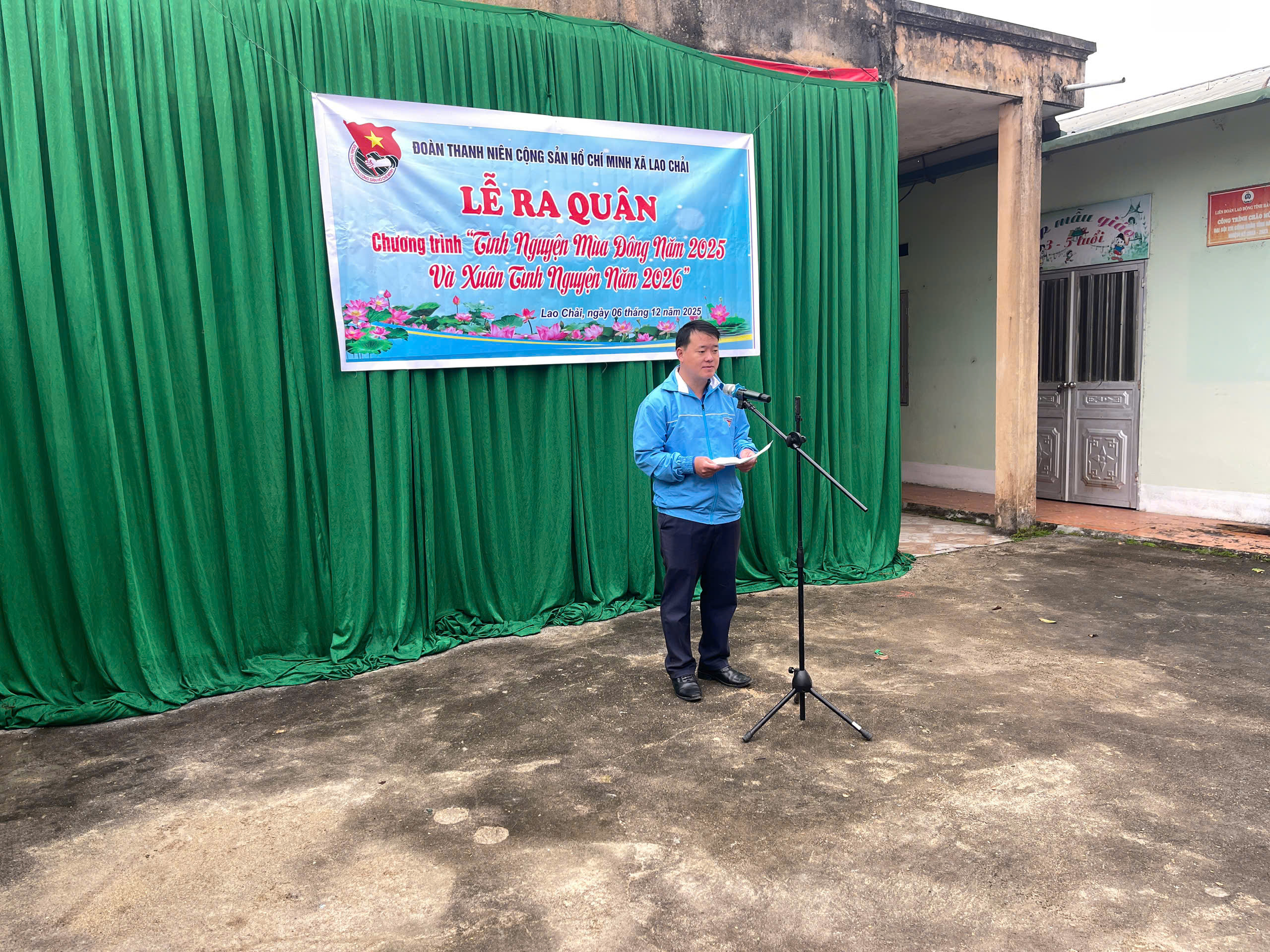 ĐOÀN XÃ LAO CHẢI TỔ CHỨC LỄ RA QUÂN CHƯƠNG TRÌNH “TÌNH NGUYỆN MÙA ĐÔNG NĂM 2025 VÀ XUÂN TÌNH NGUYỆN NĂM 2026”