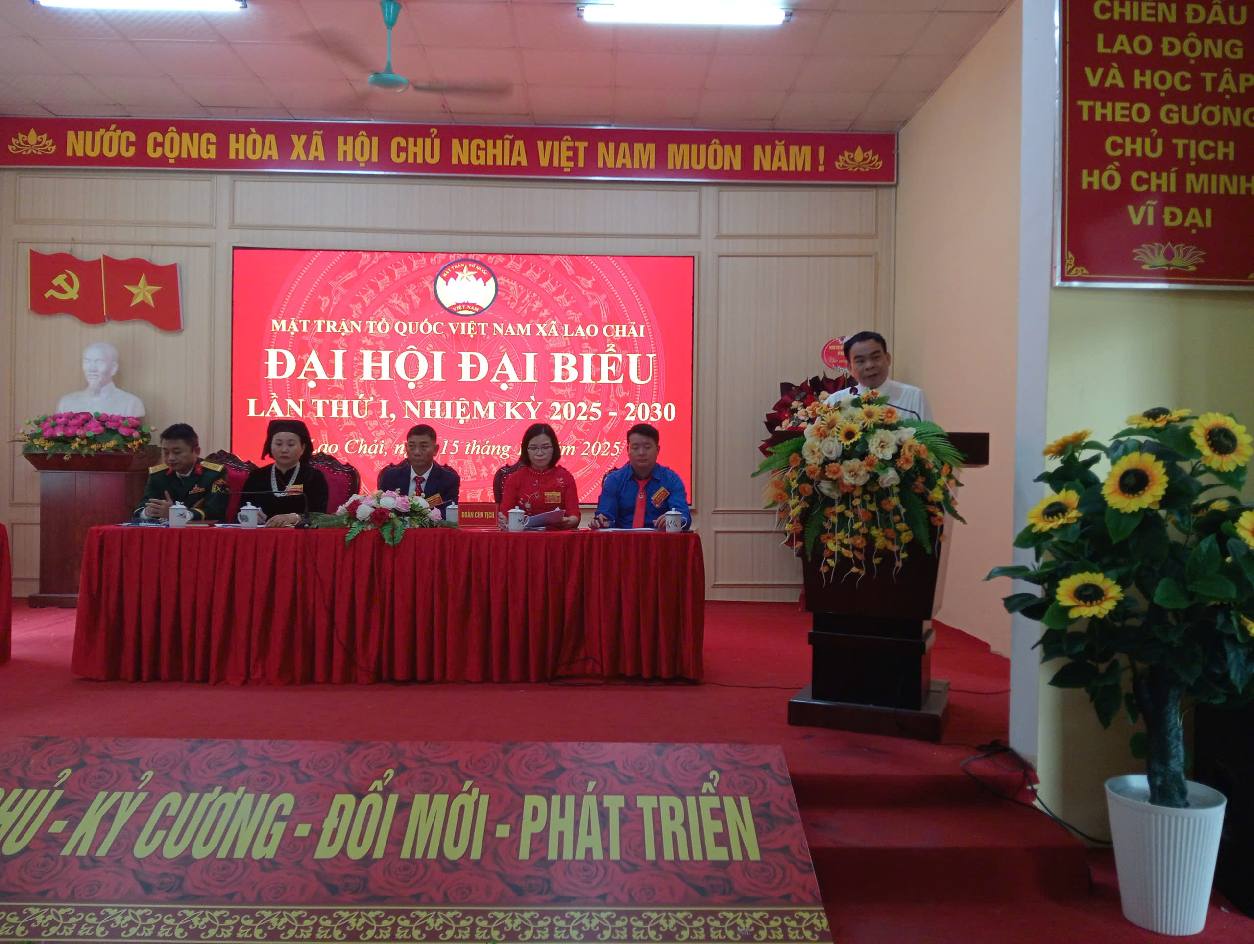 ỦY BAN MTTQVN XÃ LAO CHẢI TỔ CHỨC THÀNH CÔNG ĐẠI HỘI ĐẠI BIỂU MẶT TRẬN TỔ QUỐC VIỆT NAM XÃ LẦN THỨ I, NHIỆM KỲ 2025 – 2030