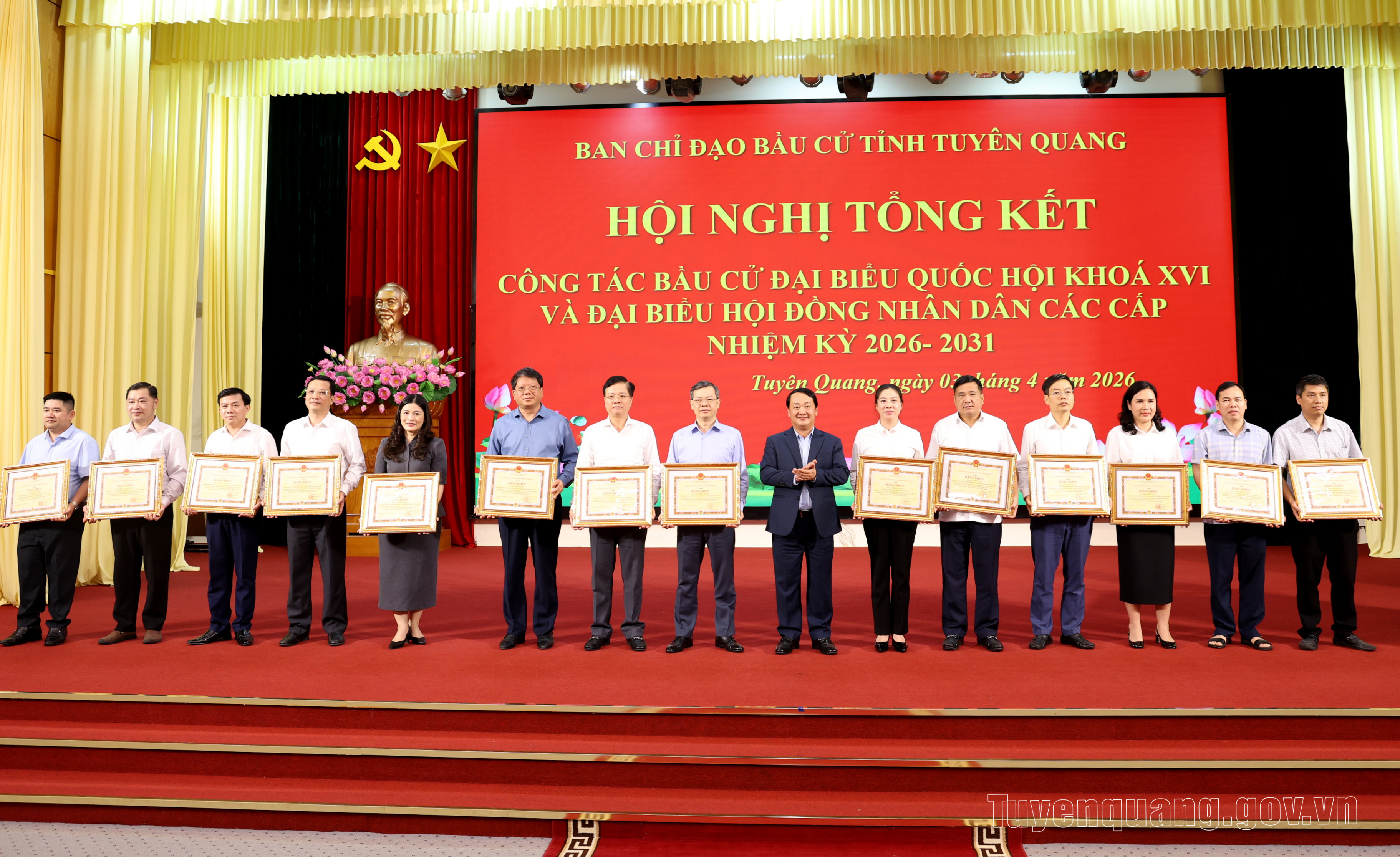 Tổng kết công tác bầu cử đại biểu Quốc hội khóa XVI và đại biểu HĐND các cấp nhiệm kỳ 2026-2031