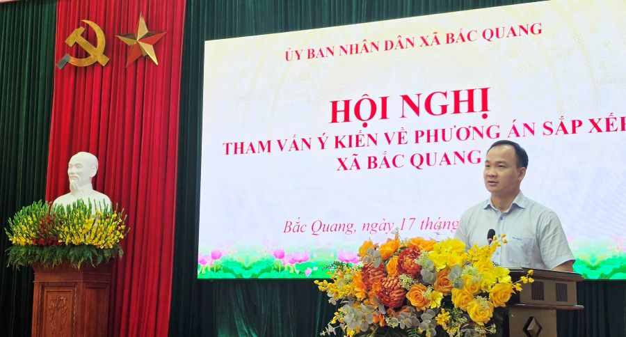 Bắc Quang tham vấn ý kiến về phương án sắp xếp đơn vị hành chính xã
