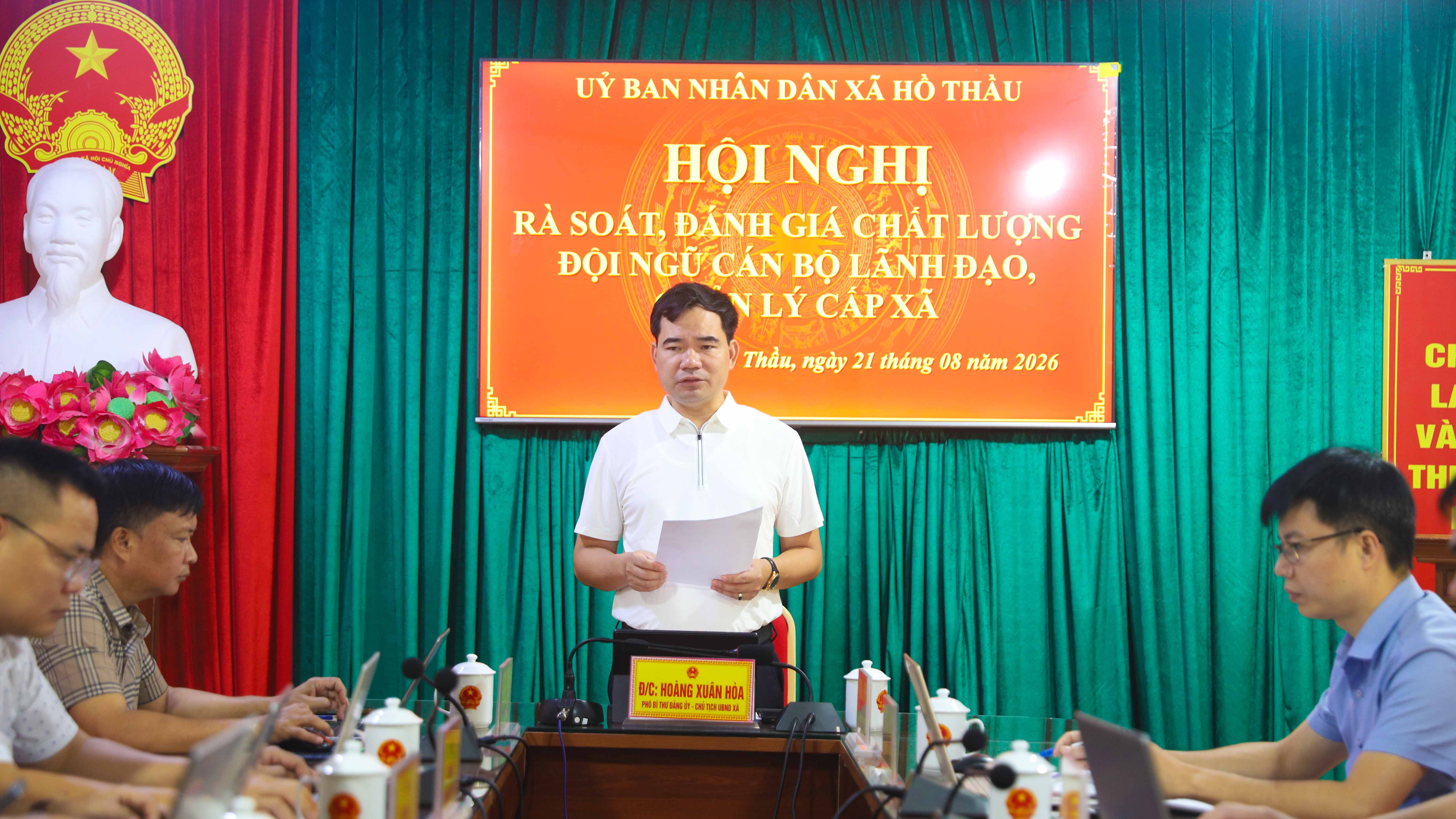 Hồ Thầu rà soát, đánh giá chất lượng đội ngũ cán bộ lãnh đạo, quản lý cấp xã