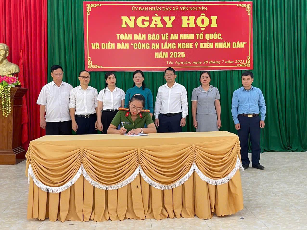 XÃ YÊN NGUYÊN TỔ CHỨC THÀNH CÔNG NGÀY HỘI TOÀN DÂN BẢO VỆ AN NINH TỔ QUỐC VÀ DIỄN ĐÀN “CÔNG AN LẮNG NGHE Ý KIẾN NHÂN DÂN” NĂM 2025