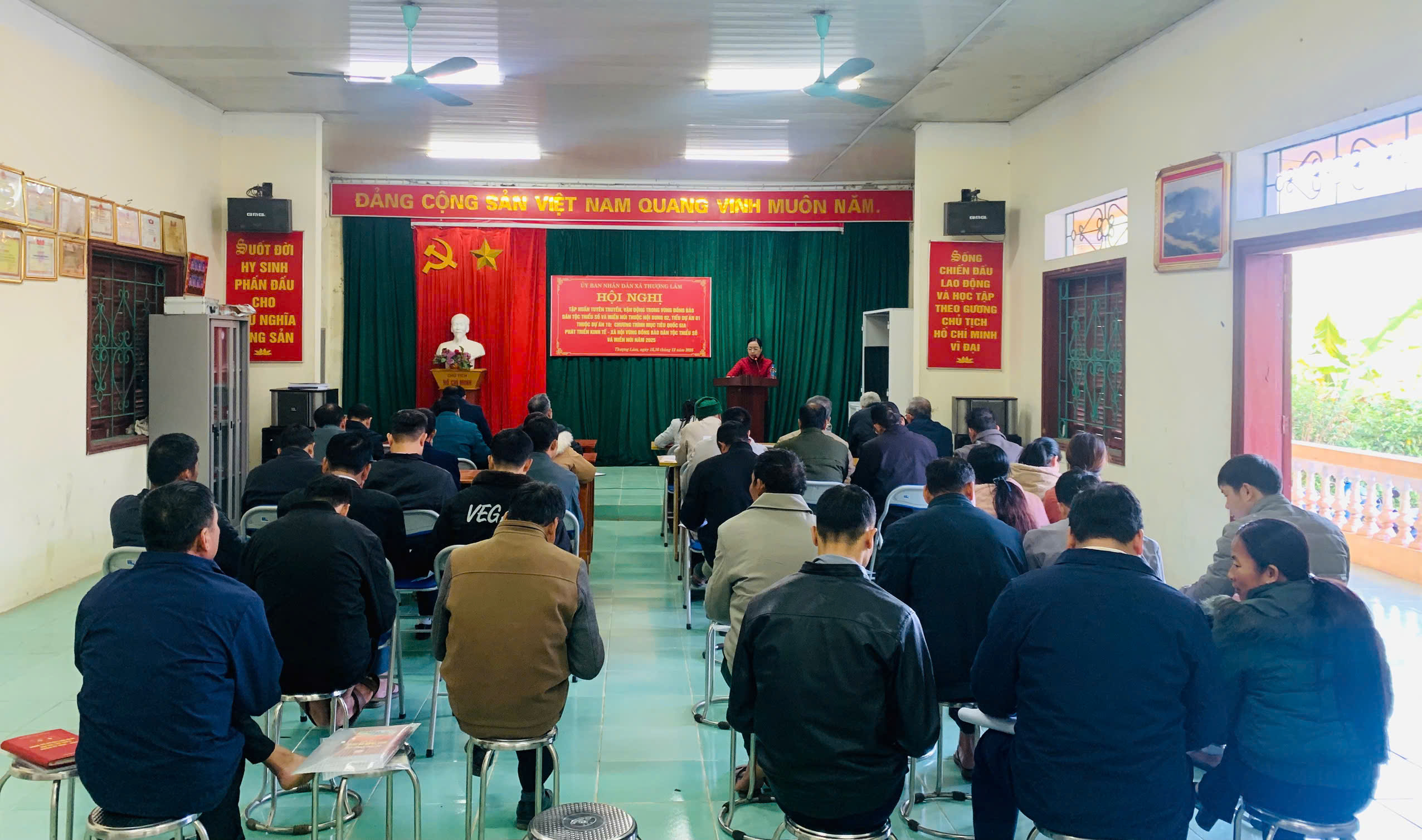 Ủy ban nhân dân xã Thượng Lâm tổ chức Hội nghị tập huấn tuyên truyền, vận động trong vùng đồng bào dân tộc thiểu số và miền núi xã Thượng Lâm năm 2025.