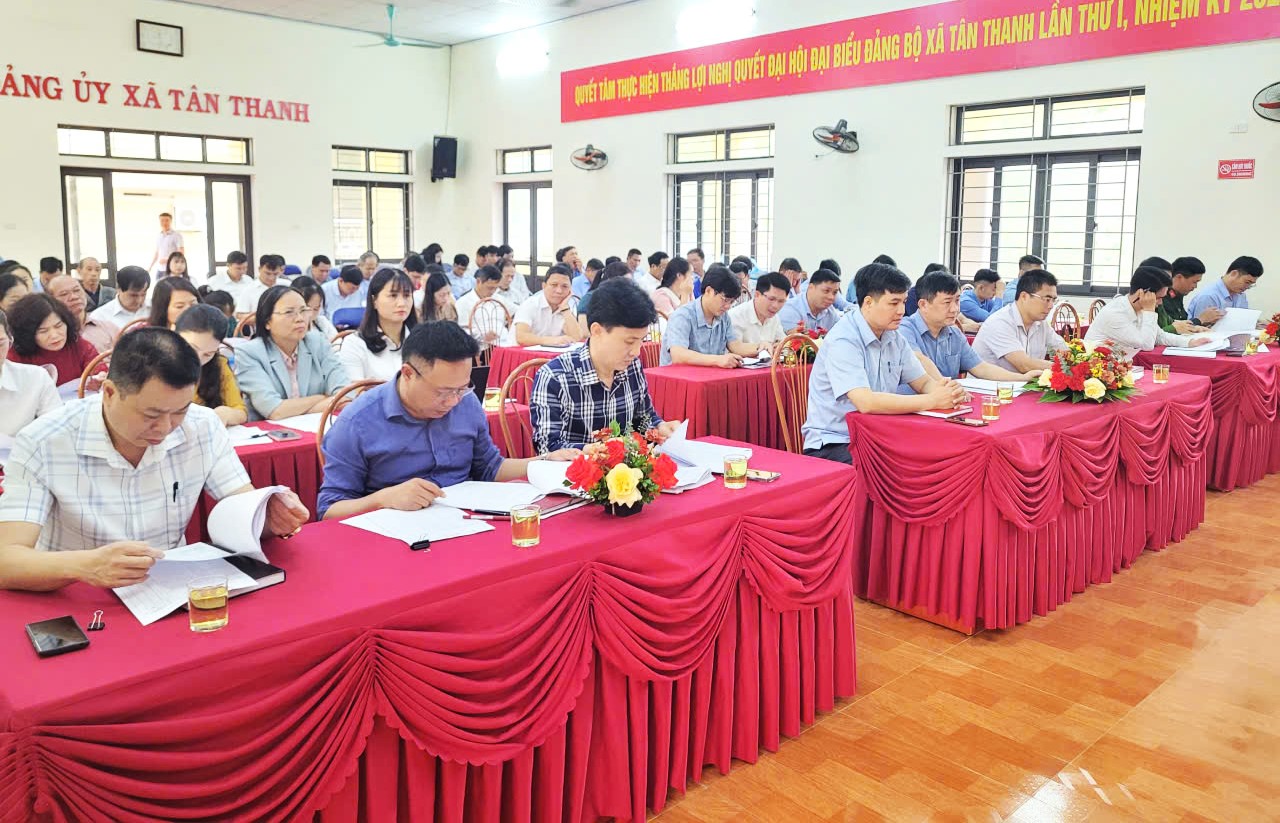 Hội nghị Ban Chấp hành Đảng bộ xã Tân Thanh