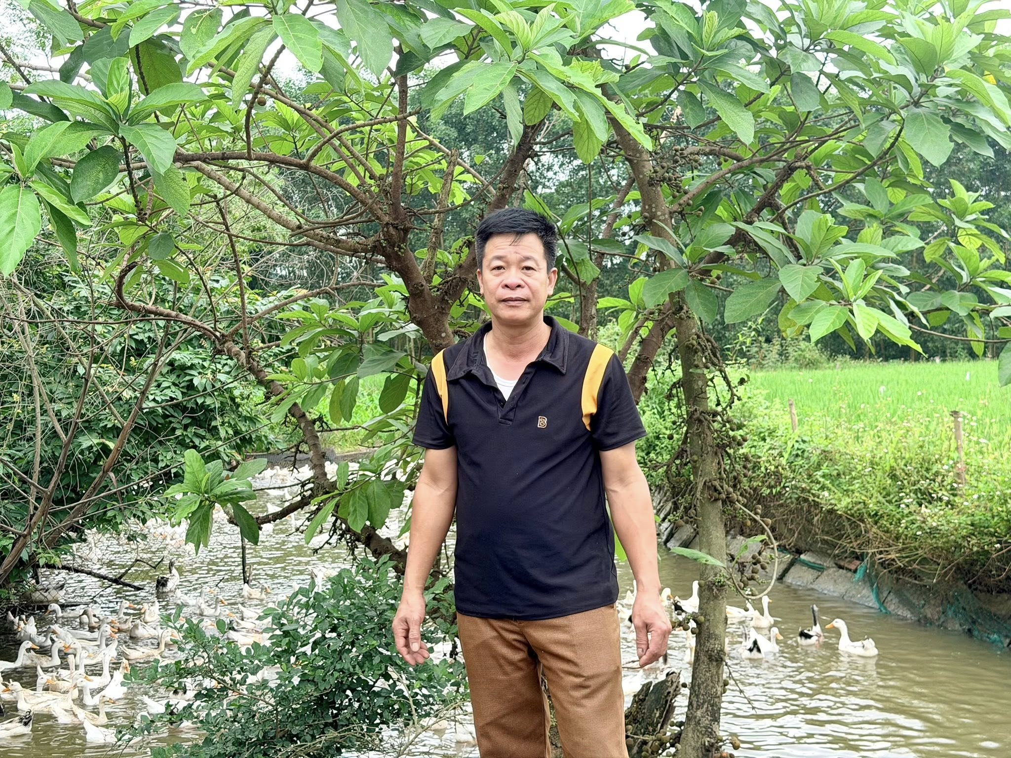  Gương Trưởng thôn Cầu Chéo phát triển kinh tế từ mô hình nuôi vịt, ấp trứng vịt lộn.