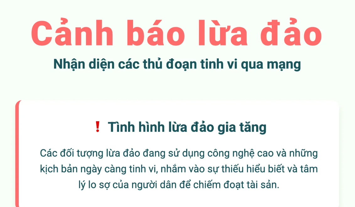 Công an cảnh báo 4 thủ đoạn lừa đảo mới mà người dùng nên biết