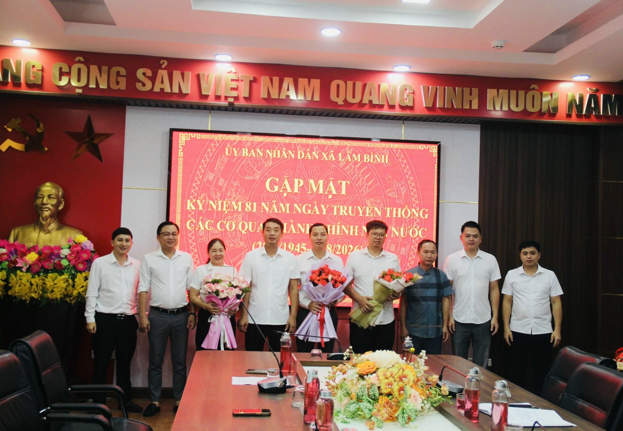 UBND xã Lâm Bình gặp mặt kỷ niệm 81 năm Ngày truyền thống các cơ quan hành chính Nhà nước