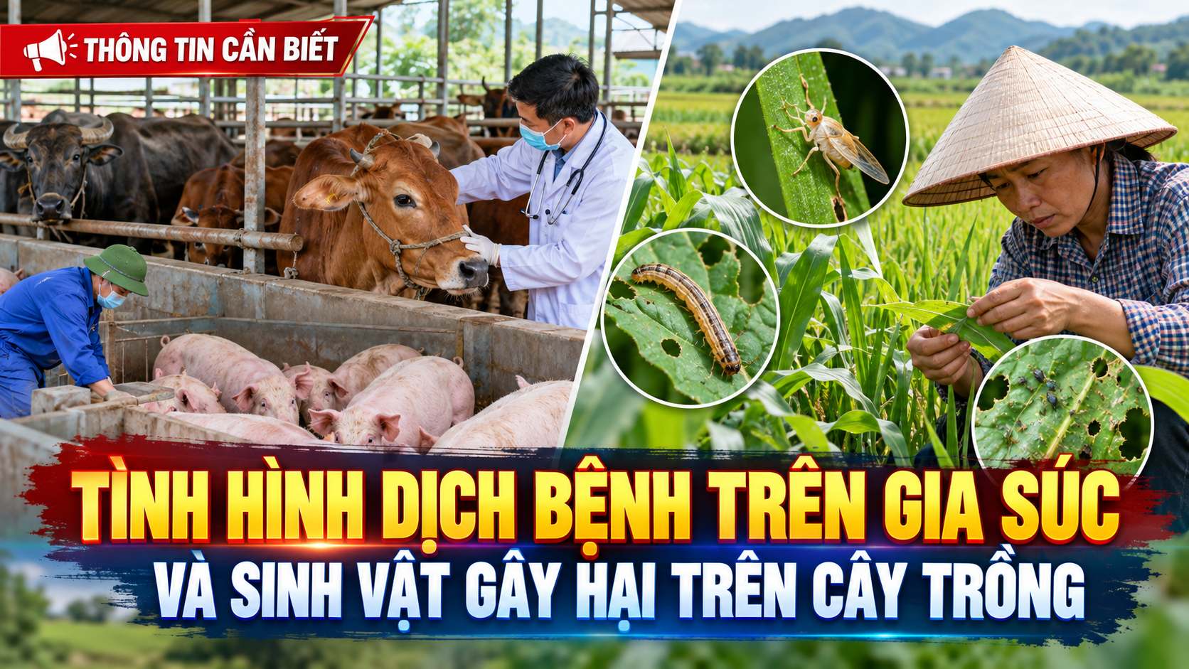 Tình hình dịch bệnh trên gia súc và sinh vật gây hại trên các loại cây