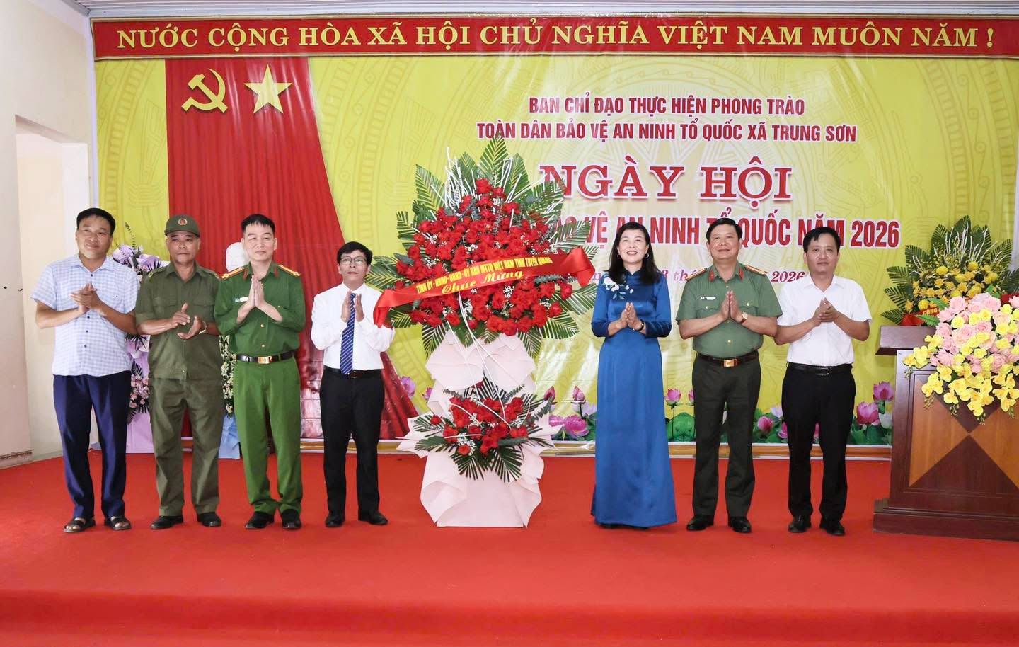 XÃ TRUNG SƠN TỔ CHỨC NGÀY HỘI "TOÀN DÂN BẢO VỆ AN NINH TỔ QUỐC" NĂM 2026