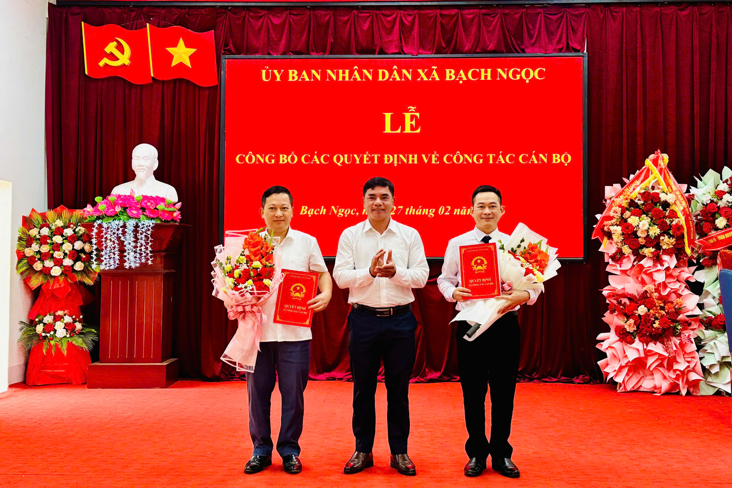 Lễ công bố các quyết định về công tác cán bộ