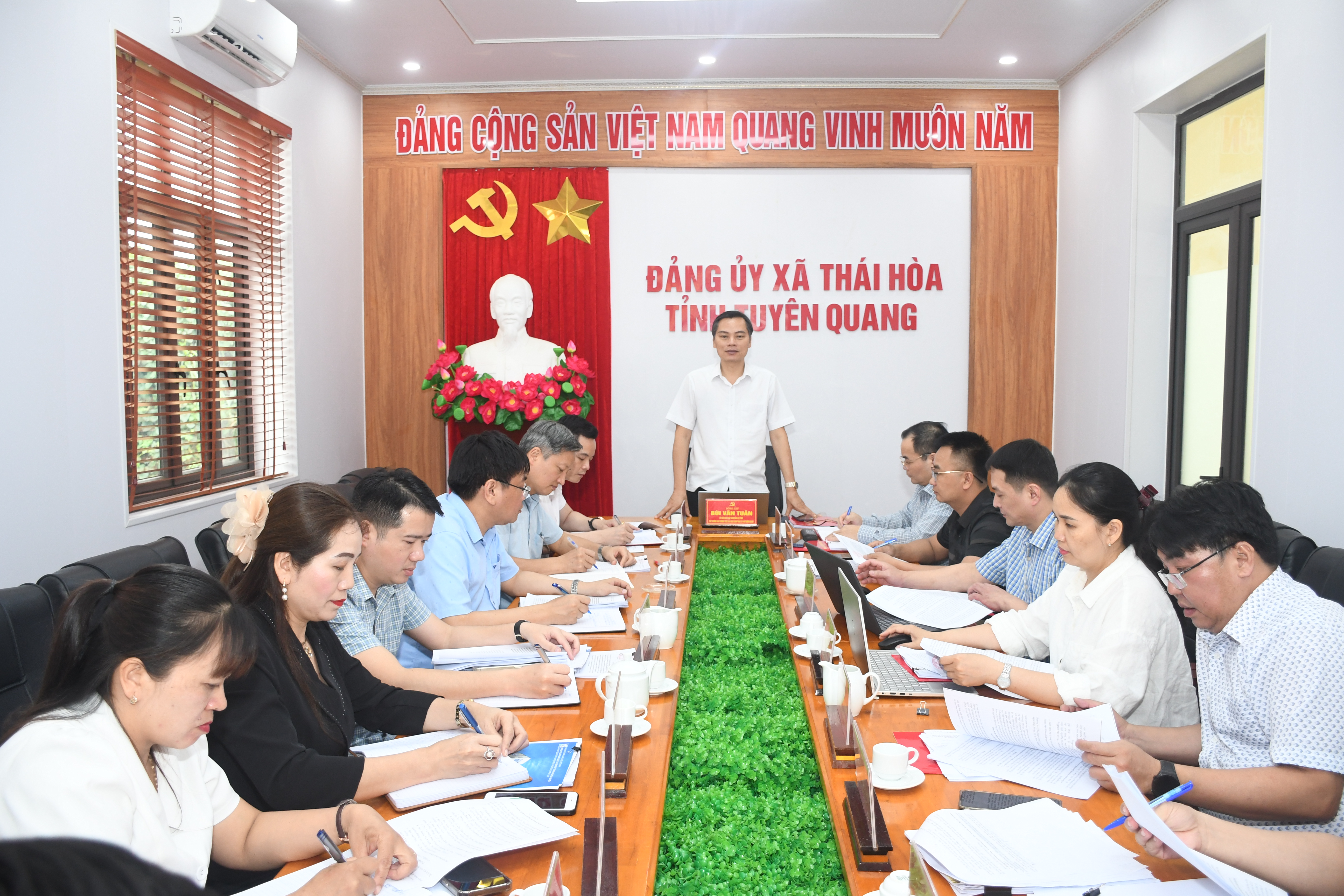 Đoàn kiểm tra, giám sát số 284 của Ban thường vụ Tỉnh uỷ làm việc với xã Thái Hòa