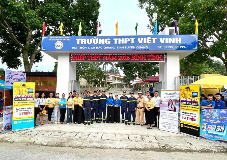Bắc Quang trong ngày thi đầu tiên của Kỳ thi Tốt nghiệp THPT 2026