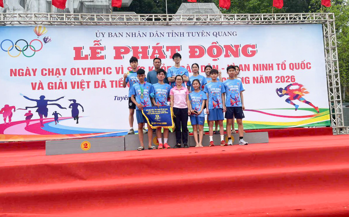 Đoàn Hàm Yên đạt thành tích cao tại Giải việt dã tỉnh Tuyên Quang năm 2026