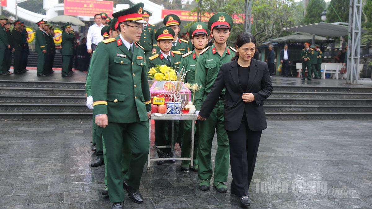 Lễ viếng, truy điệu và an táng hài cốt các Anh hùng liệt sỹ