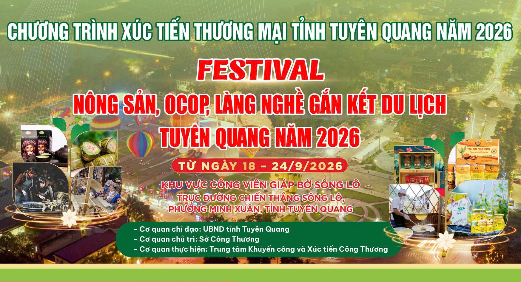 Festival nông sản, OCOP, làng nghề gắn kết du lịch - Tuyên Quang năm 2026