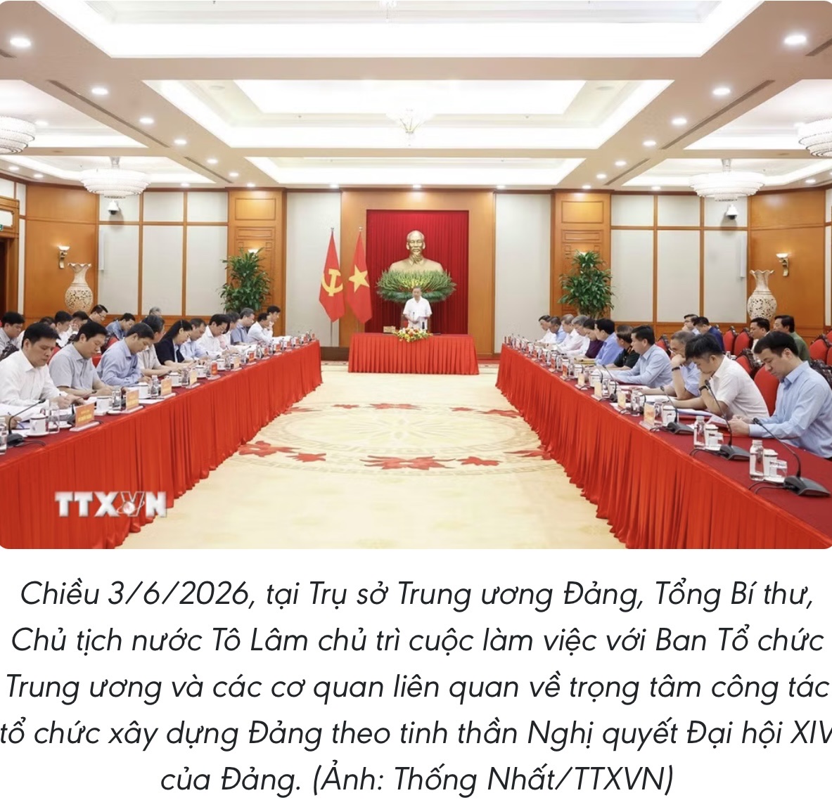 Trọng tâm công tác xây dựng Đảng, công tác tổ chức, cán bộ