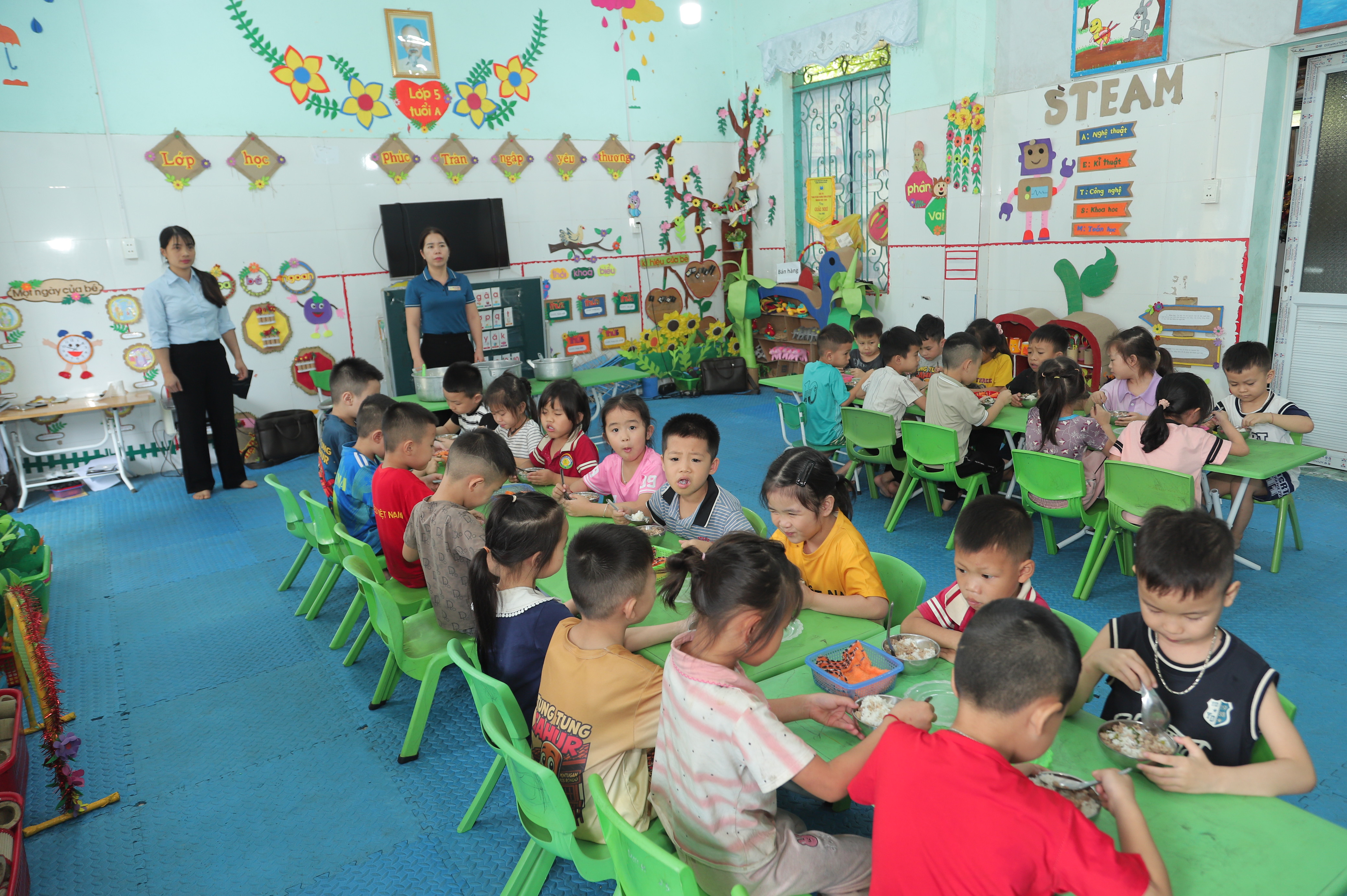 Tăng cường đảm bảo ATTP tại trường Mầm non Liên Hiệp 