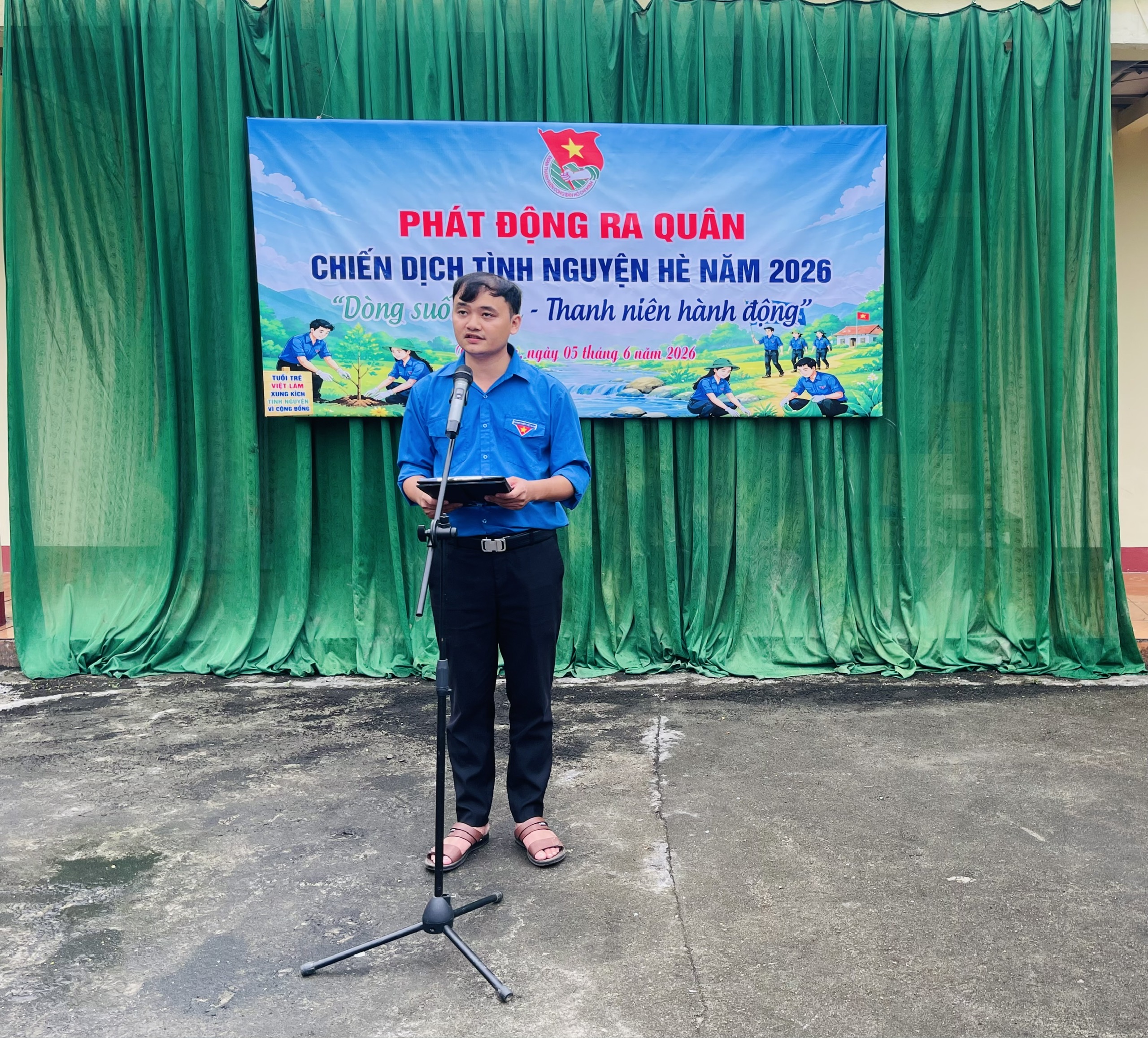 BAN THƯỜNG VỤ ĐOÀN XÃ VIỆT LÂM RA QUÂN CHIẾN DỊCH TÌNH NGUYỆN HÈ NĂM 2026  “Dòng suối xanh – Thanh niên hành động”