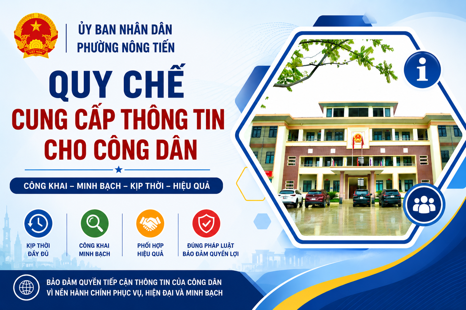 Quy chế cung cấp thông tin cho công dân của UBND phường Nông Tiến
