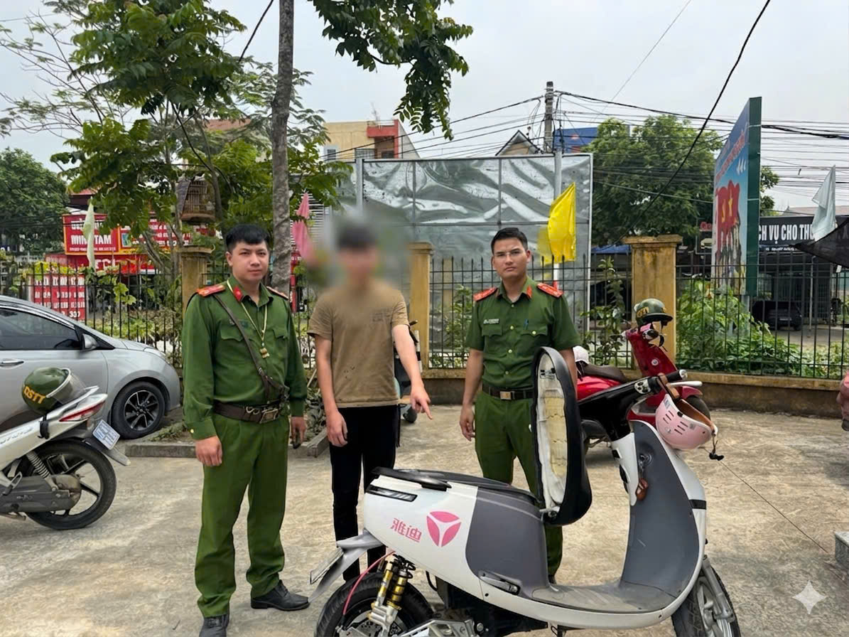 CÔNG AN XÃ SƠN THỦY TĂNG CƯỜNG XỬ LÝ XE ĐẠP ĐIỆN, XE MÁY ĐIỆN TỰ CHẾ