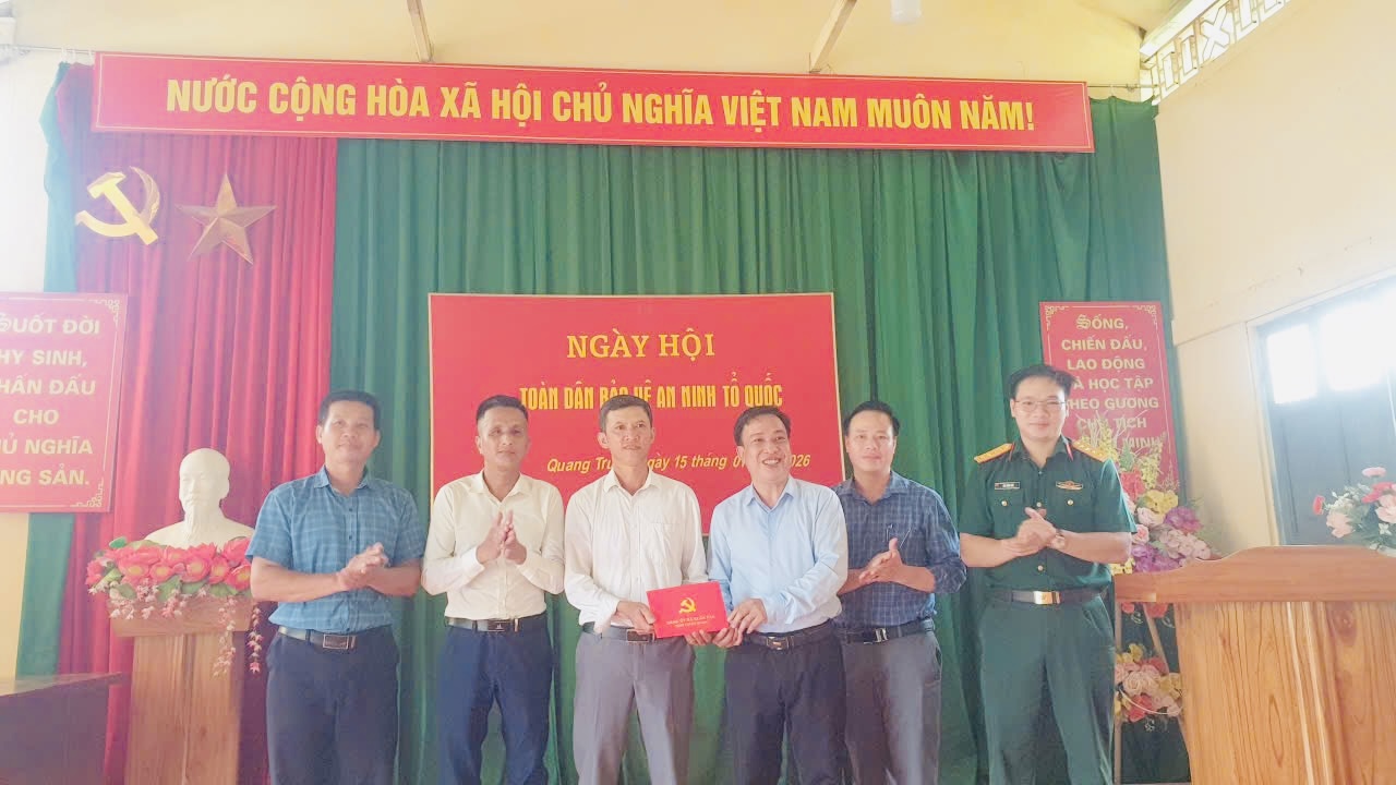 THÔN QUANG TRUNG TỔ CHỨC NGÀY HỘI TOÀN DÂN BẢO VỆ AN NINH TỔ QUỐC NĂM 2026