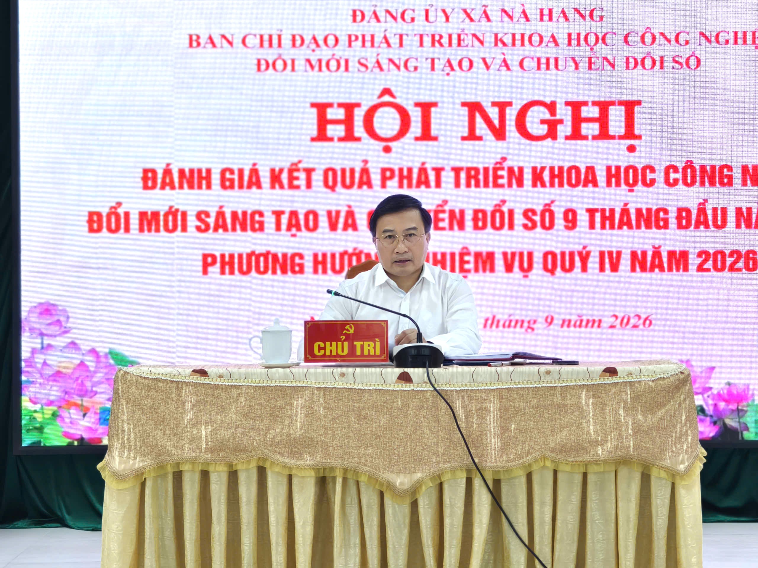 Nà Hang đánh giá kết quả phát triển khoa học, công nghệ, đổi mới sáng tạo và chuyển đổi số 9 tháng đầu năm 2026