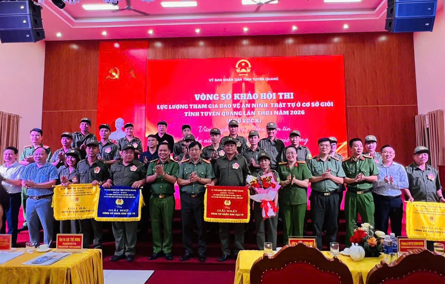 Yên Sơn đạt giải nhất vòng sơ khảo Hội thi lực lượng tham gia bảo vệ an ninh trật tự ở cơ sở giỏi tỉnh Tuyên Quang lần thứ I năm 2026 (khu vực X)