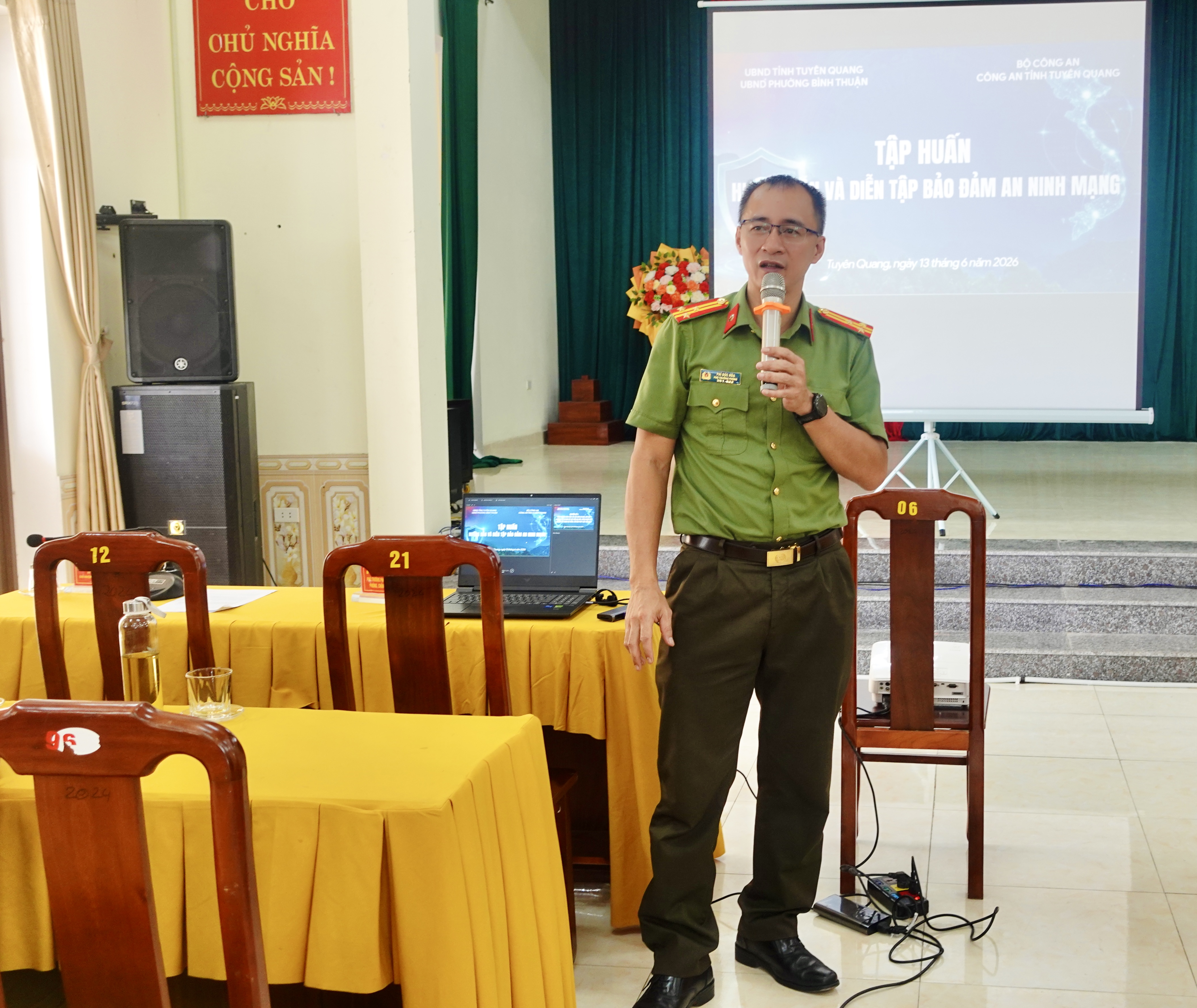 Tập huấn, hướng dẫn và diễn tập bảo đảm an ninh mạng trên địa bàn phường