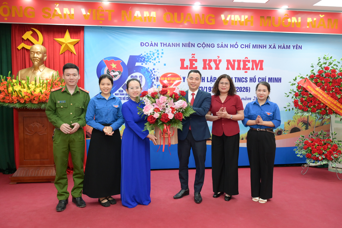Đoàn xã Hàm Yên gặp mặt kỷ niệm 95 năm Ngày thành lập Đoàn TNCS Hồ Chí Minh