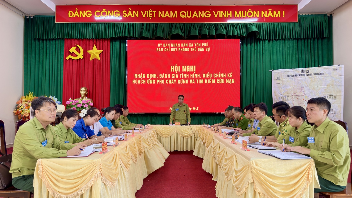 XÃ YÊN PHÚ TỔ CHỨC TỔNG DUYỆT DIỄN TẬP PHÒNG THỦ DÂN SỰ ỨNG PHÓ CHÁY RỪNG VÀ TÌM KIẾM CỨU NẠN NĂM 2026