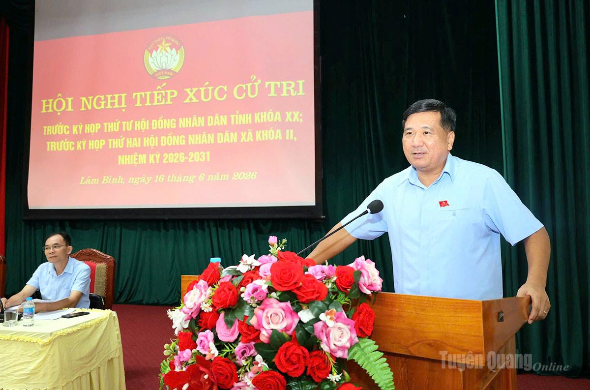 Tổ đại biểu HĐND tỉnh tiếp xúc cử tri tại các địa phương