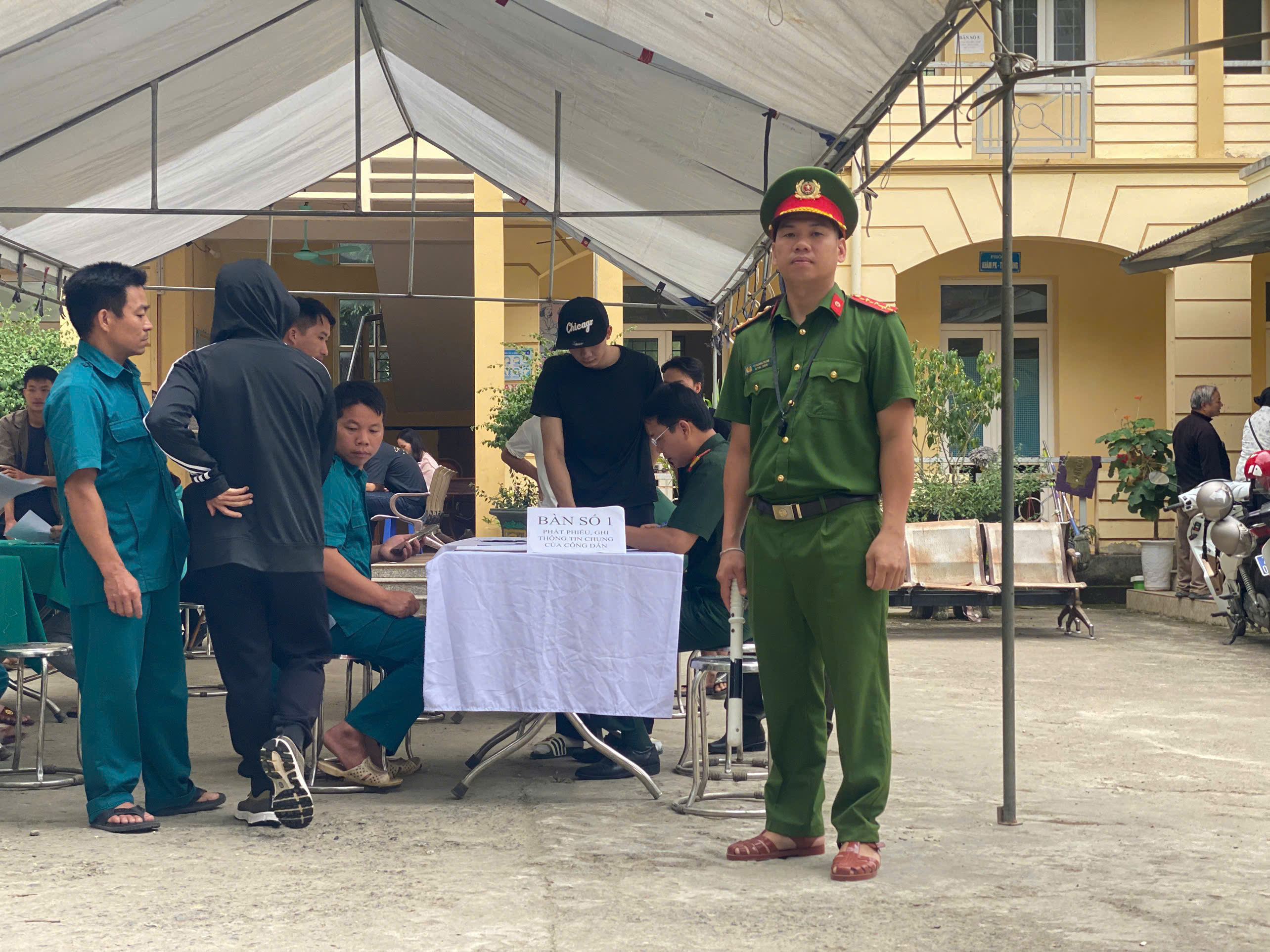 Công an xã Minh Tân phối hợp thực hiện tốt công tác khám sơ tuyển Nghĩa vụ quân sự năm 2027