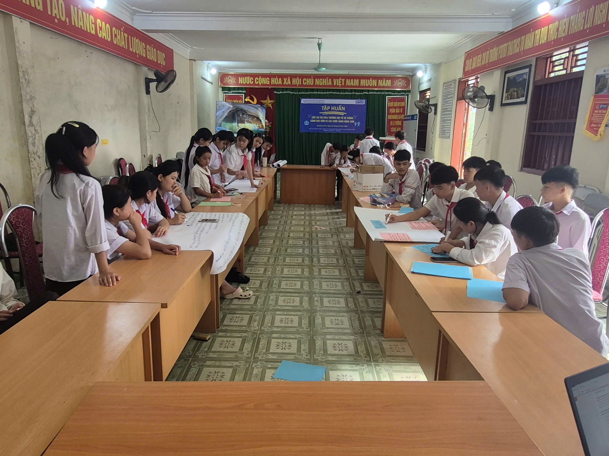 Trang bị kỹ năng phòng, chống thiên tai cho học sinh qua hệ thống cảnh báo sớm và hành động sớm tại Hoàng Su Phì