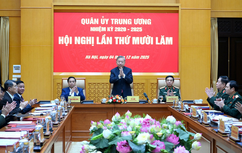 Tổng Bí thư Tô Lâm chủ trì Hội nghị Quân ủy Trung ương lần thứ mười lăm