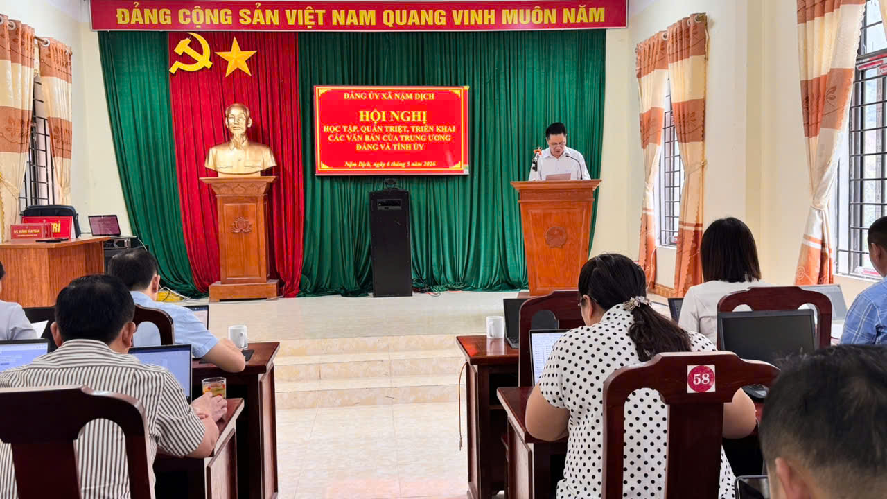 Hội nghị học tập, quán triệt, triển khai các văn bản của Trung ương Đảng và Tỉnh ủy