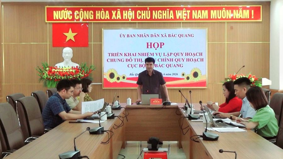 Bắc quang triển khai nhiệm vụ lập quy hoạch chung đô thị và điều chỉnh quy hoạch cục bộ