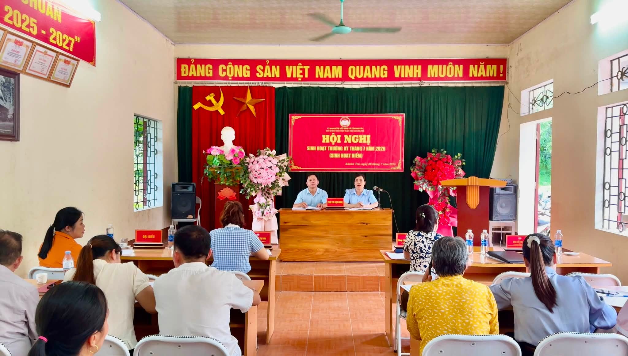 Ban Thường trực Ủy ban MTTQ Việt Nam xã Yên Nguyên tổ chức hội nghị sinh hoạt thường kỳ tháng 7
