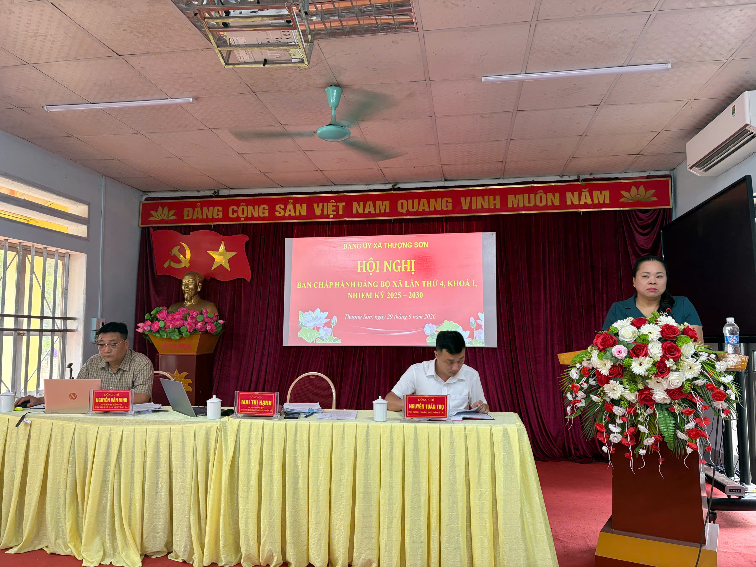 Đảng bộ xã Thượng Sơn tổ chức Hội nghị Ban Chấp hành lần thứ 4, khóa I, nhiệm kỳ 2025-2030