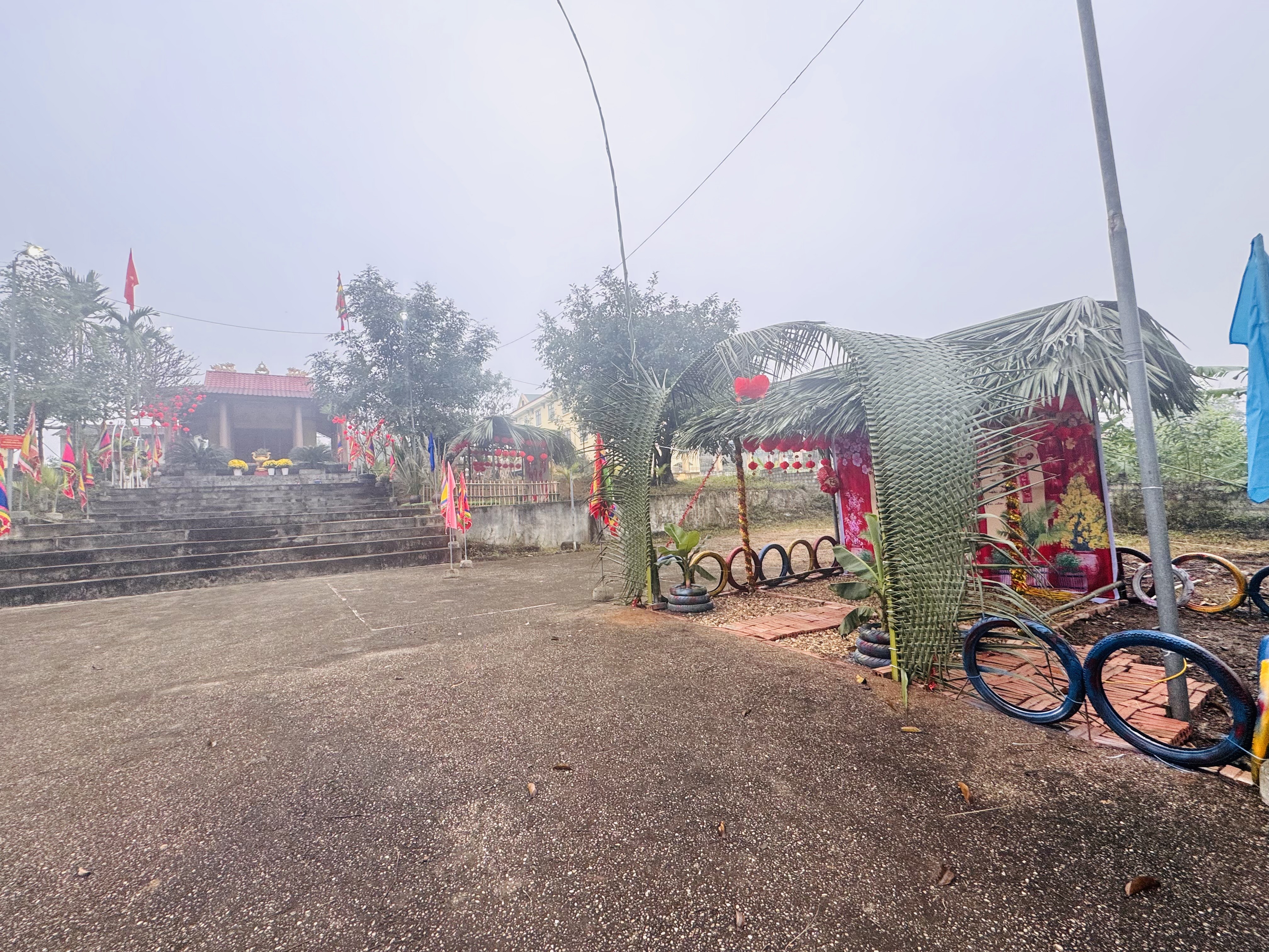 Công tác chuẩn bị cho Lễ hội "Cầu đinh, cầu lão" đền Ất Sơn xã Trường Sinh năm 2026