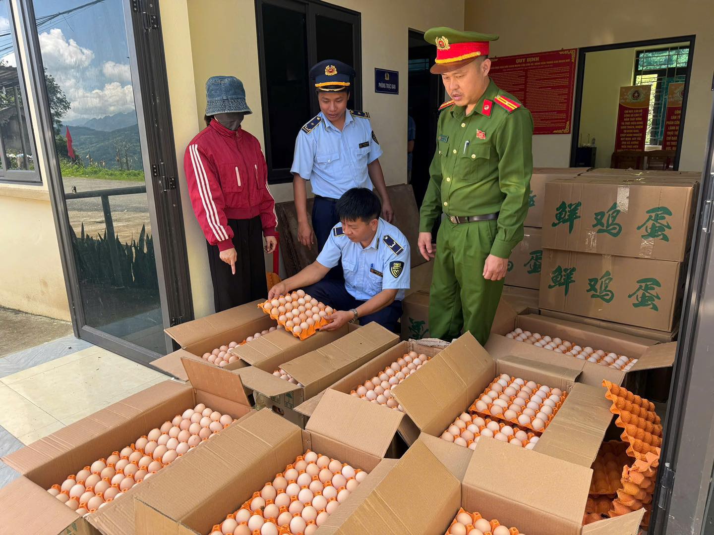PHÁT HIỆN, TIÊU HỦY HƠN 10.000 QUẢ TRỨNG GÀ NHẬP LẬU