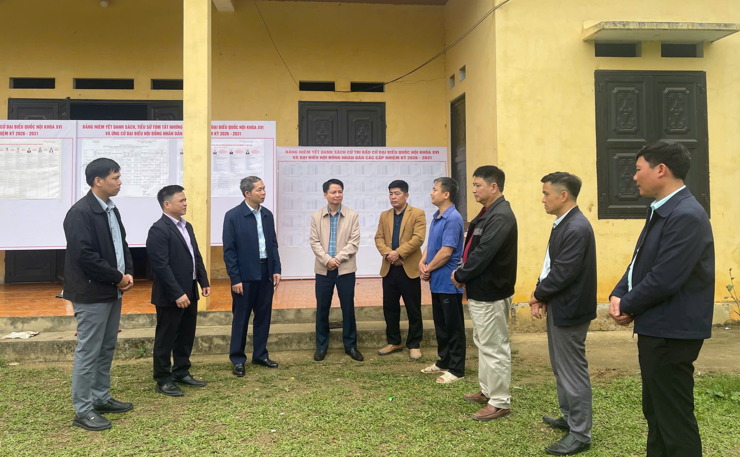 Kiểm tra công tác chuẩn bị bầu cử tại các xã: Kim Bình, Tri Phú, Kiến Thiết 